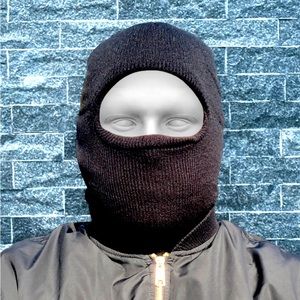 Black Ski Mask Head Cover For Winter